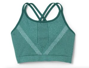 Quick-dry smartwool sports bra for walking the Camino